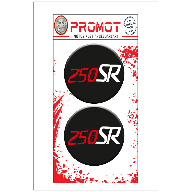 CF MOTO 250 SR 3D KABARTMALI DAMLA STİCKER 5CMx5CM 03