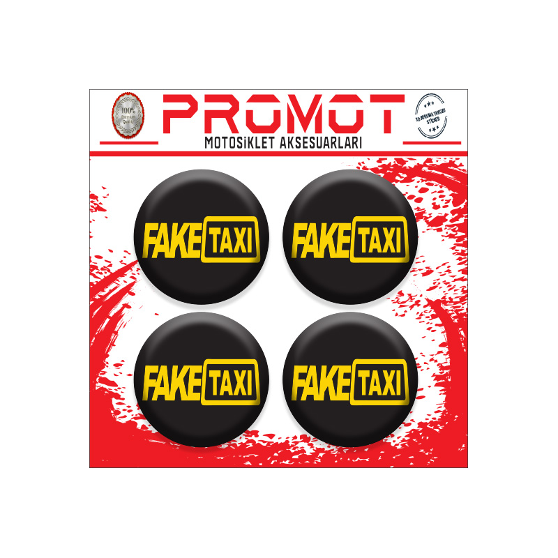 FAKE TAXI TASARIMLI KORUMA TAKOZU LOGOSU 1