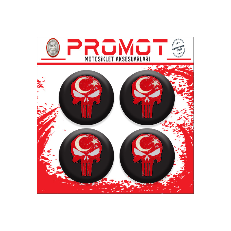 PUNISHER BAYRAK TASARIMLI KORUMA TAKOZU LOGOSU 1