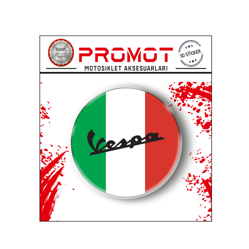 VESPA 3D DAMLA LOGO  STİCKER 5CM  1