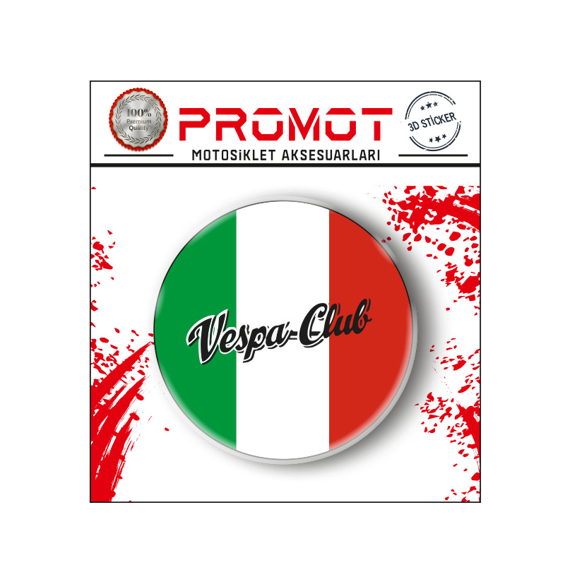 VESPA 3D DAMLA LOGO  STİCKER 5CM  2