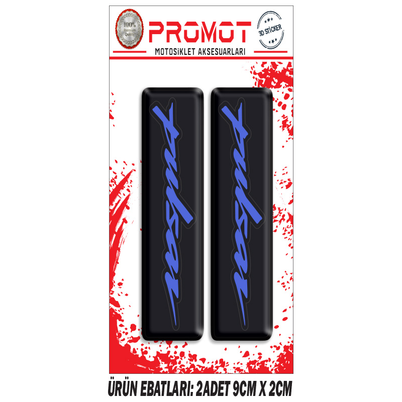 PULSAR  ÖN MAŞA 3D KABARTMALI 2'Lİ DAMLA STİCKER 1