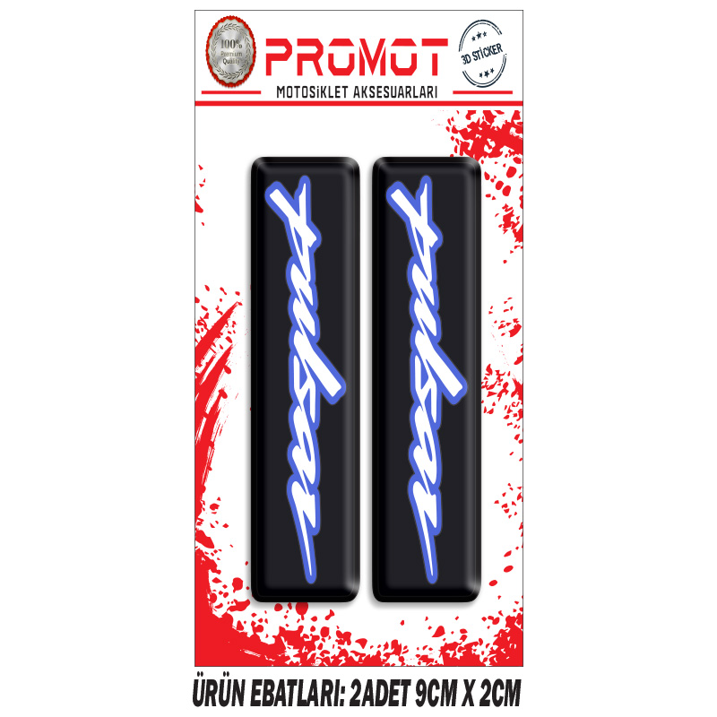 PULSAR  ÖN MAŞA 3D KABARTMALI 2'Lİ DAMLA STİCKER 4