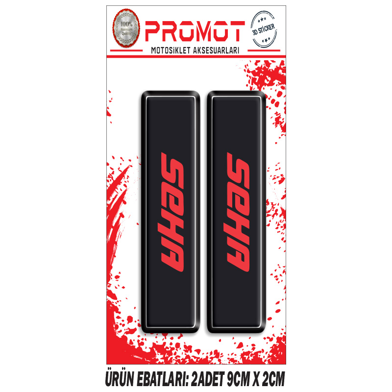 KANUNİ SEHA ÖN MAŞA 3D KABARTMALI 2'Lİ DAMLA STİCKER 1