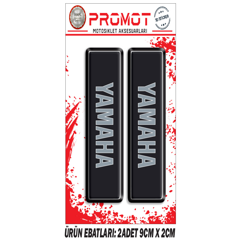 YAMAHA ÖN MAŞA 3D KABARTMALI 2'Lİ DAMLA STİCKER 04