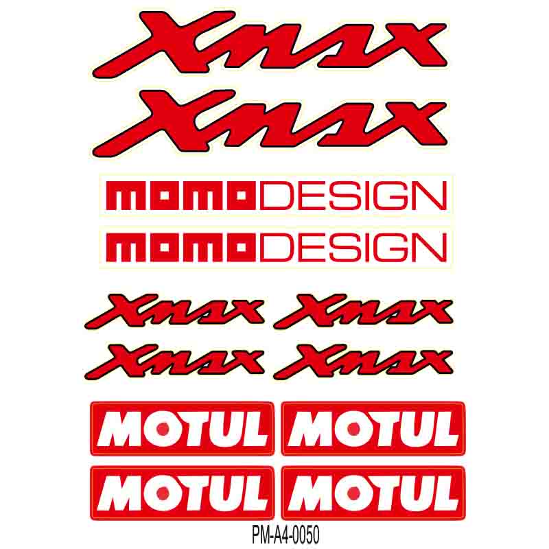 XMAX MOMO DESİGN STİCKER SETİ ÇOKLU STİCKER 03