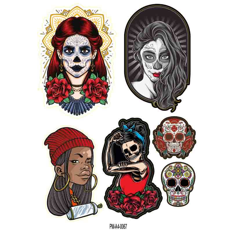 TREND KARIŞIK EKİPMAN KASK MOTORSİKLET STİCKER SETİ 02