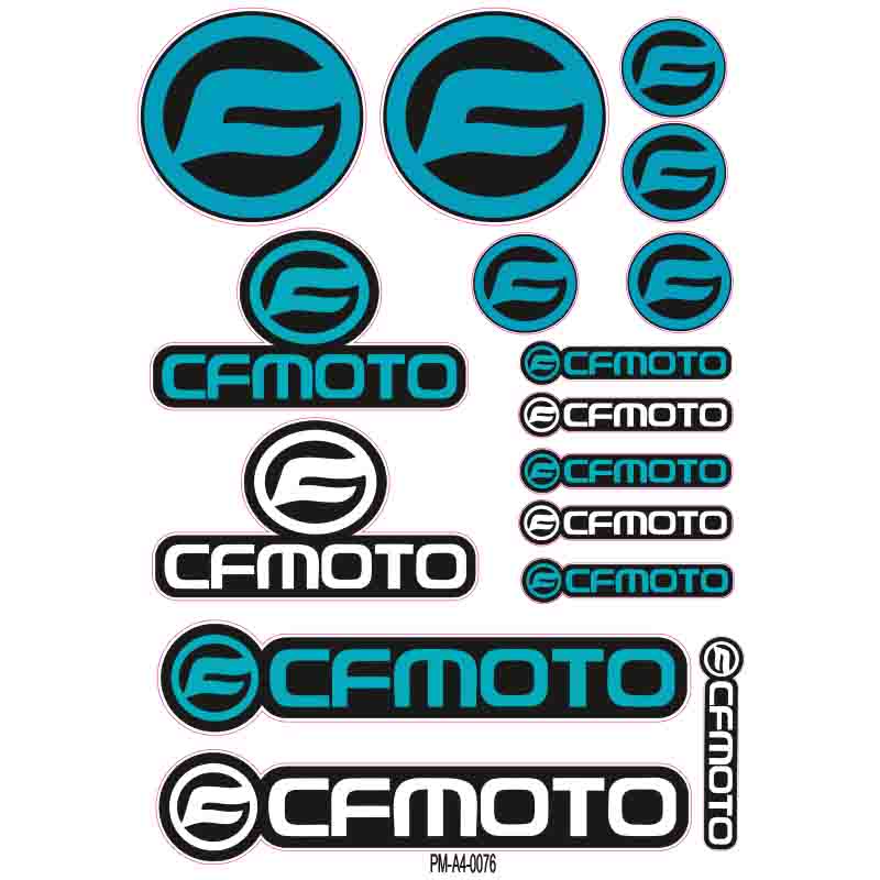CFMOTO EKİPMAN KASK MOTORSİKLET STİCKER SETİ 01