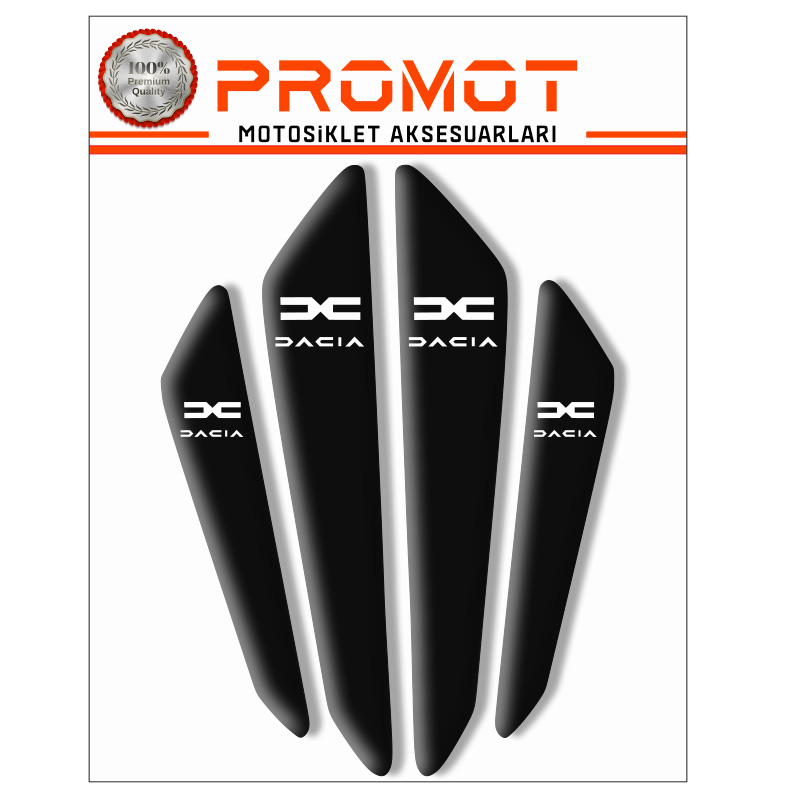 ARABA YAN KAPI KORUMA DACİA UYUMLU STİCKER SİYAH 3D 
