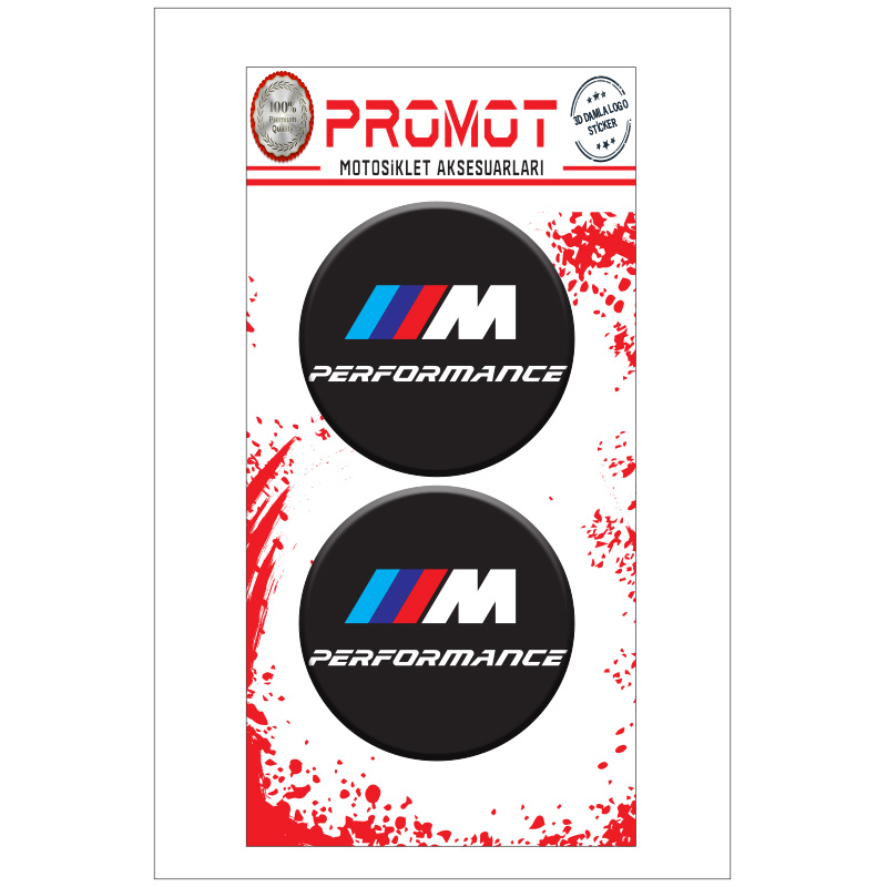 LOGO BMW 3D KABARTMALI DAMLA STİCKER 5cm 01