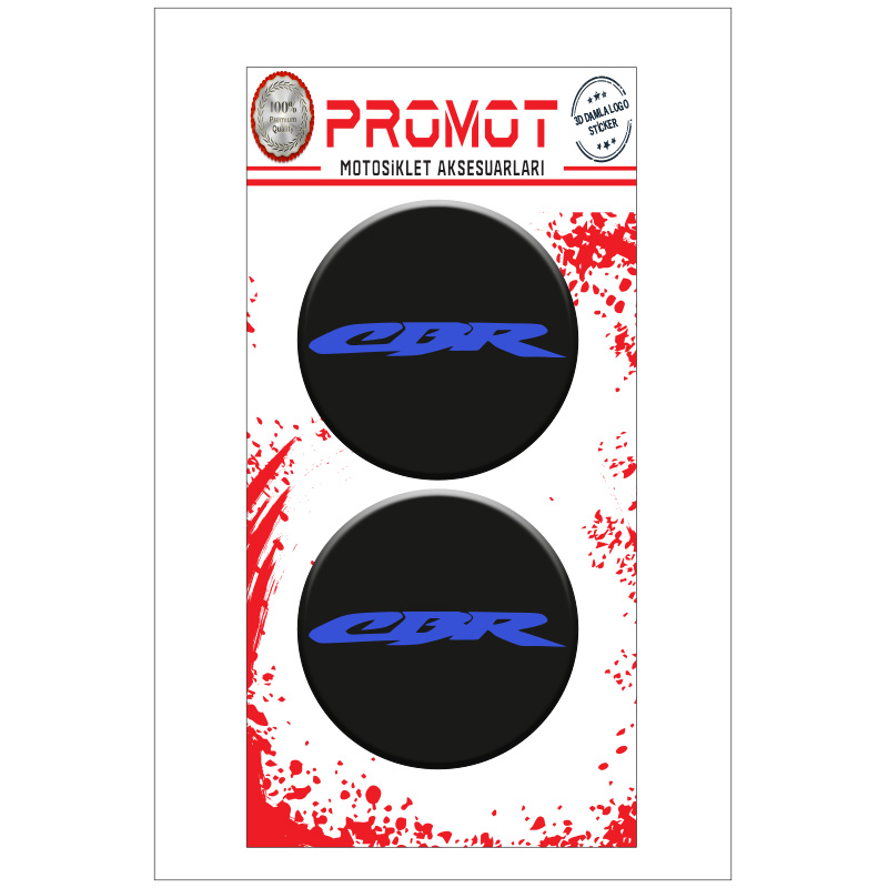 CBR TASARIMLI 3D KABARTMALI DAMLA STİCKER 5cm 04