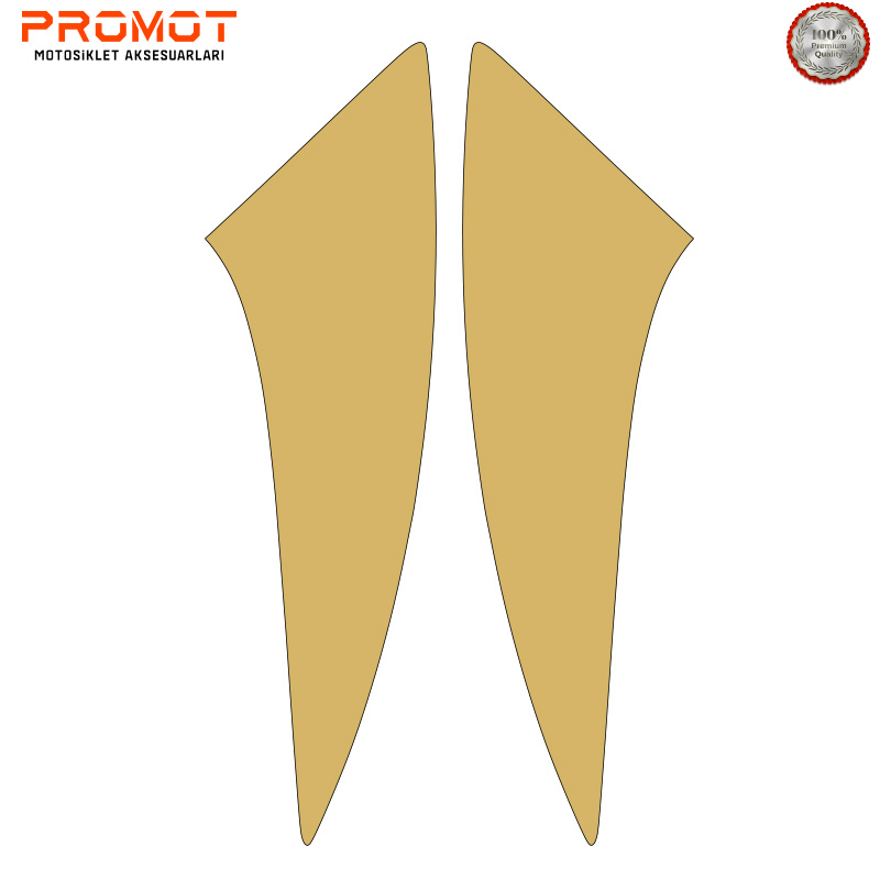 CG ÇAMURLUK YAN STİCKER GOLD