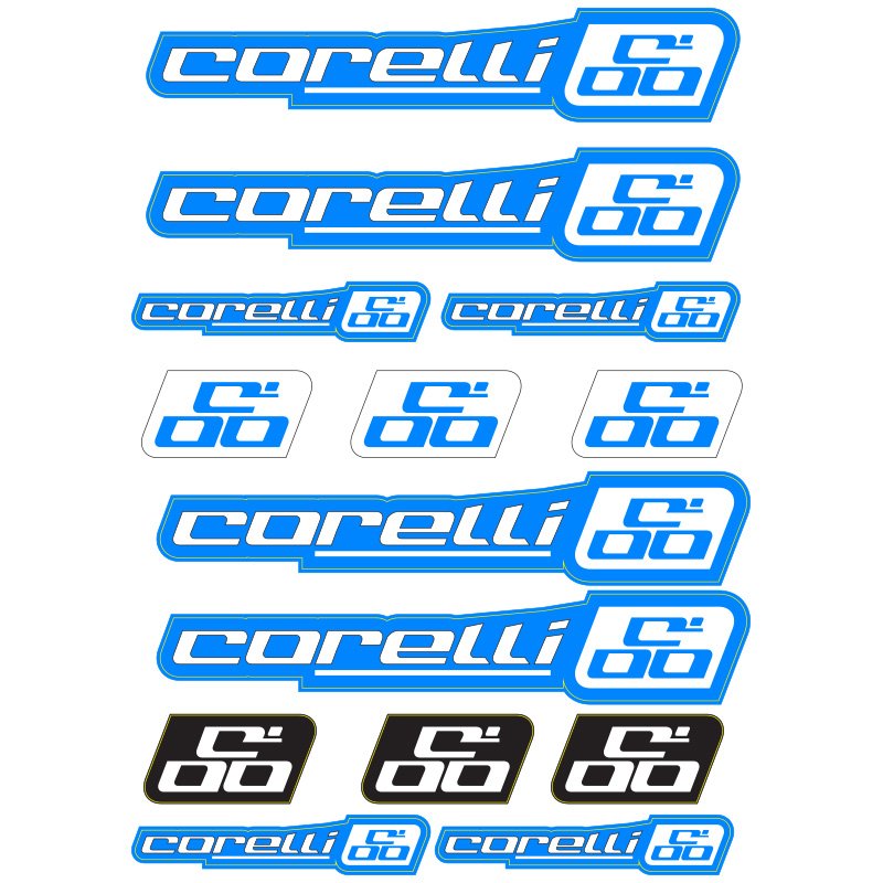 CORELLİ BİSİKLET KADRO STİCKER SETİ 01
