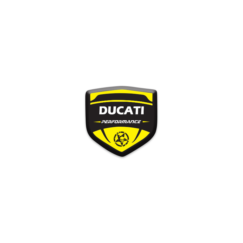 DUCATI LOGOLU 3D KABARTMALI SİPERLİK CAMI STİCKER 2