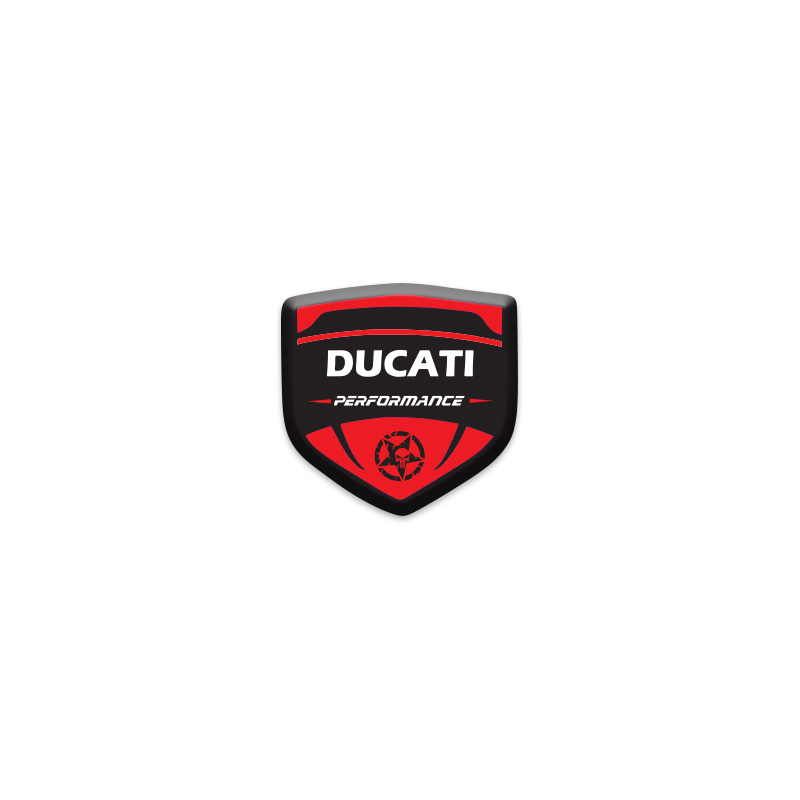 DUCATI LOGOLU 3D KABARTMALI SİPERLİK CAMI STİCKER 3