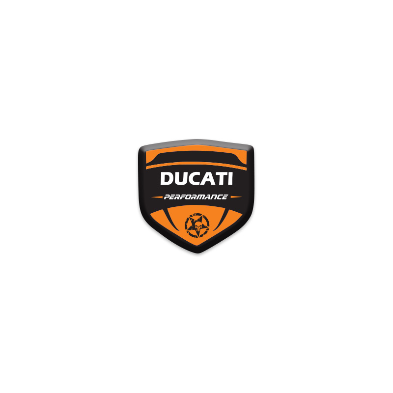 DUCATI LOGOLU 3D KABARTMALI SİPERLİK CAMI STİCKER 5