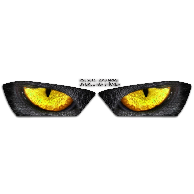 R25 2014/2018 UYUMLU FAR KAPLAMA STİCKER SARI