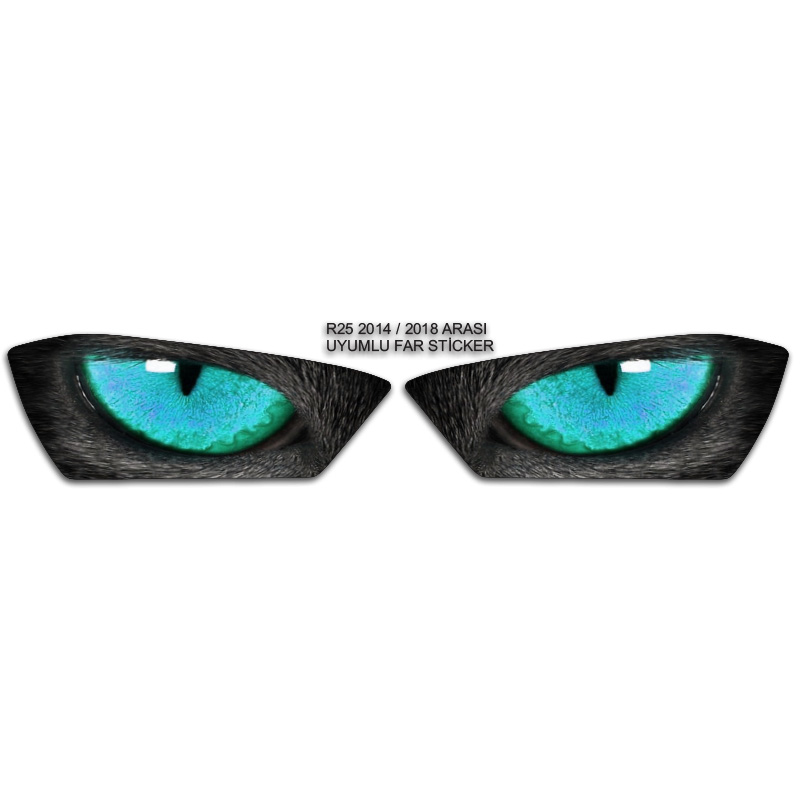 R25 2014/2018 UYUMLU FAR KAPLAMA STİCKER MAVİ 