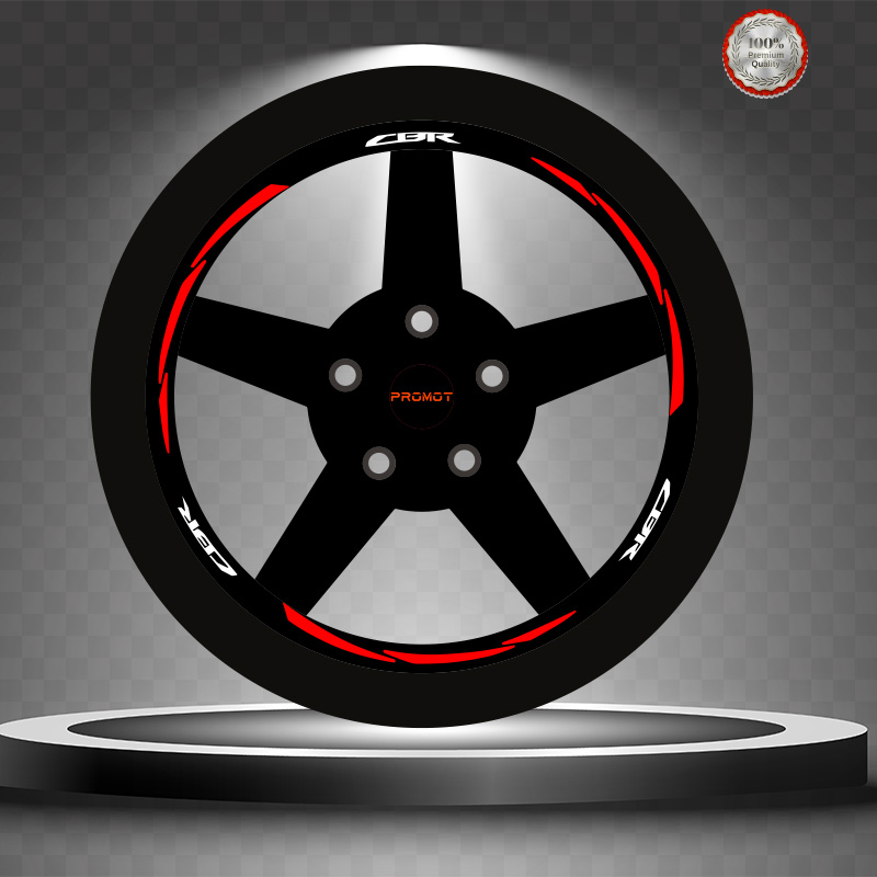 CBR REKLEFTİF KIRMIZI 3 PARÇALI JANT ŞERİDİ