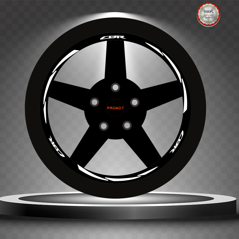 CBR REKLEFTİF BEYAZ 3 PARÇALI JANT ŞERİDİ