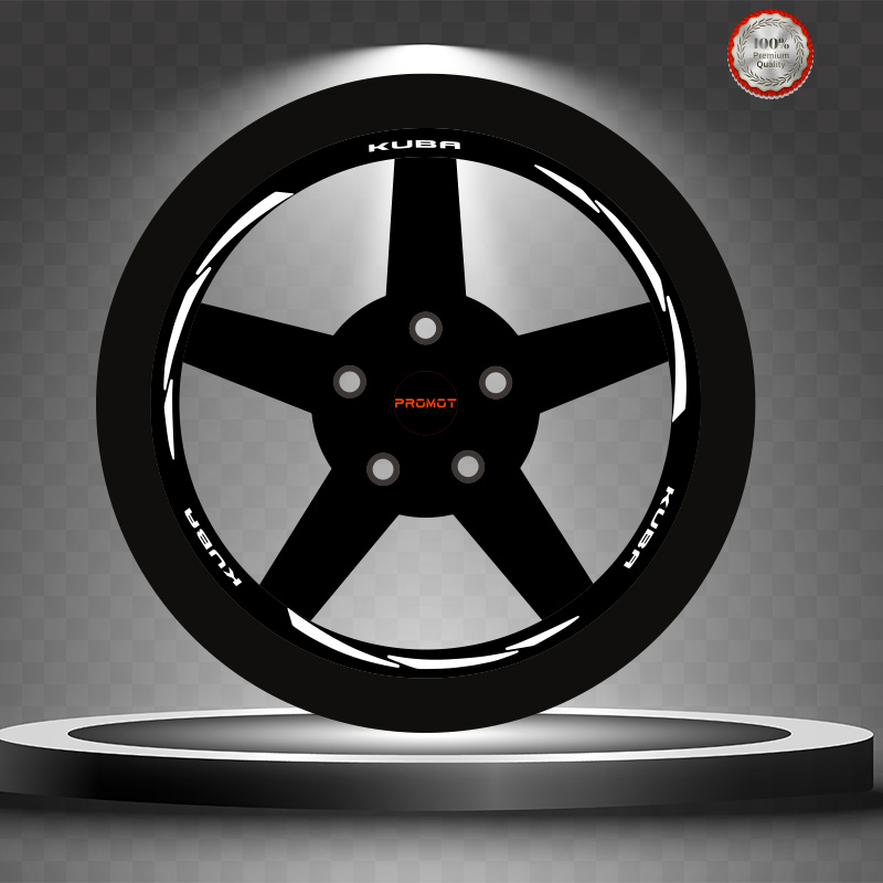 KUBA REKLEFTİF BEYAZ 3 PARÇALI JANT ŞERİDİ