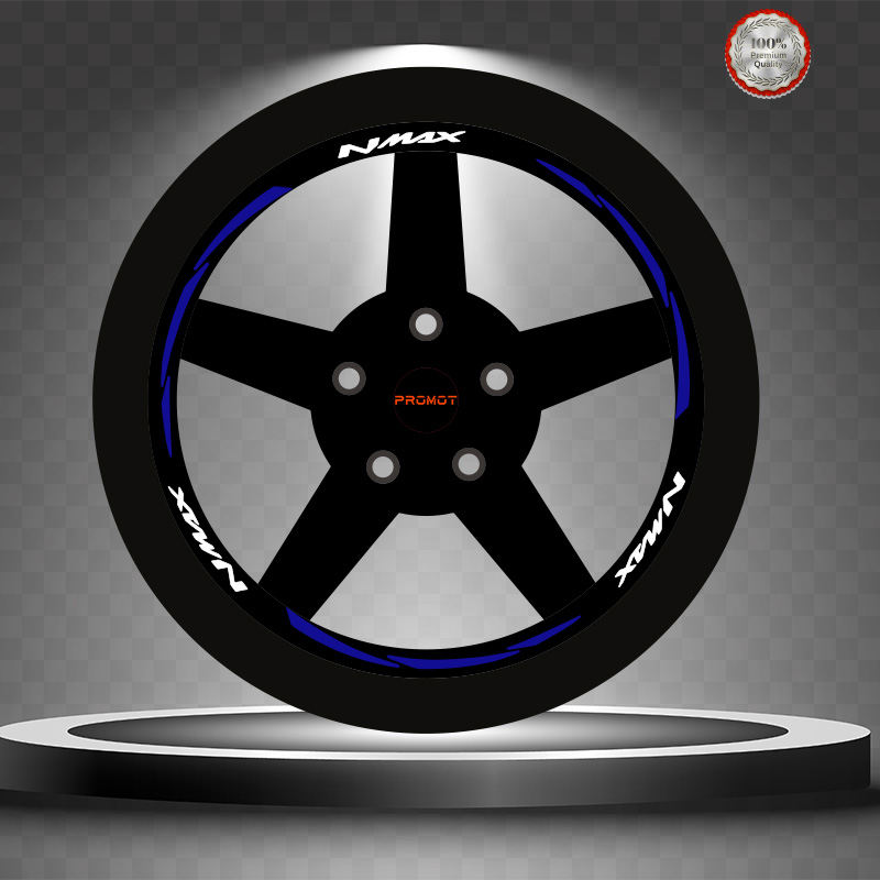 NMAX REKLEFTİF MAVİ 3 PARÇALI JANT ŞERİDİ