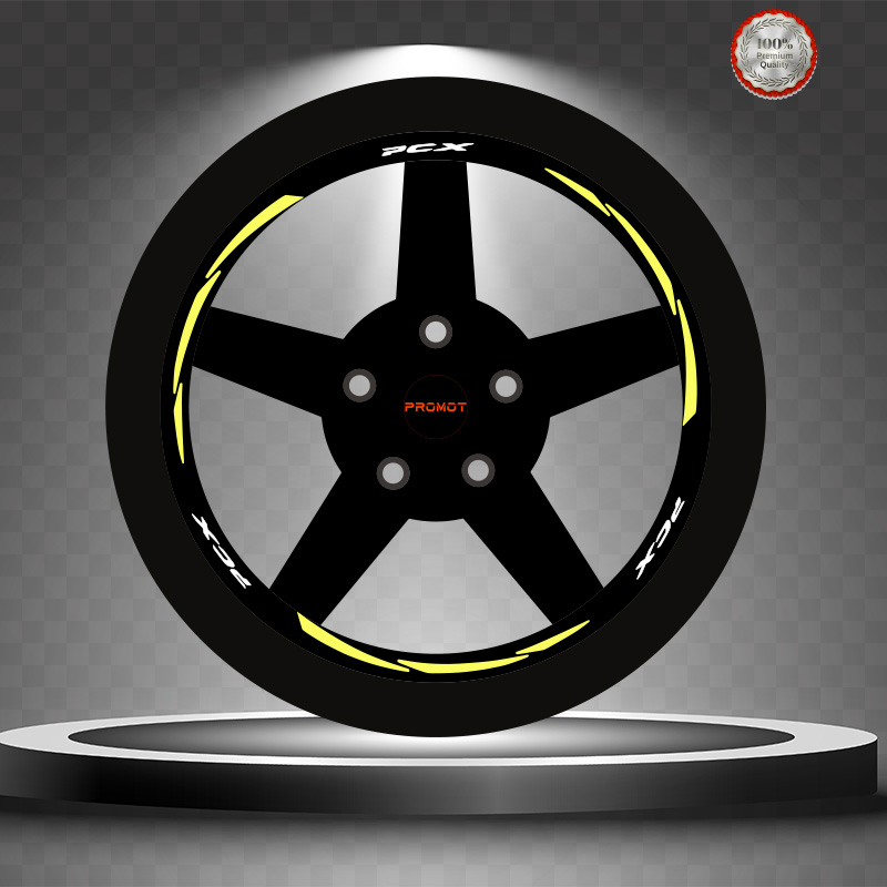 PCX REKLEFTİF SARI 3 PARÇALI JANT ŞERİDİ