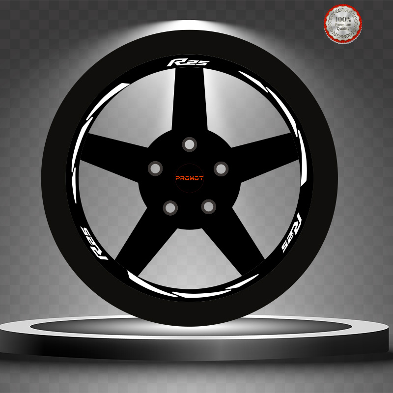 R25 REKLEFTİF BEYAZ 3 PARÇALI JANT ŞERİDİ