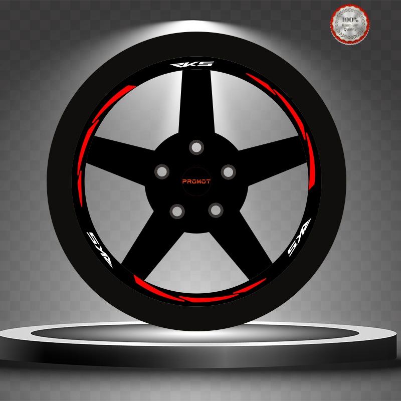 RKS REKLEFTİF KIRMIZI 3 PARÇALI JANT ŞERİDİ