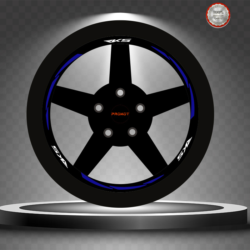 RKS REKLEFTİF MAVİ 3 PARÇALI JANT ŞERİDİ