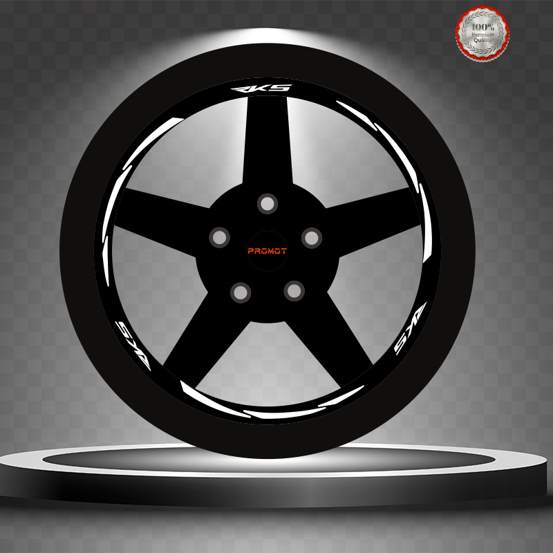 RKS REKLEFTİF BEYAZ 3 PARÇALI JANT ŞERİDİ