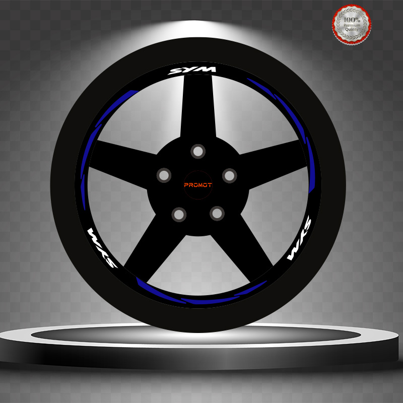 SYM REKLEFTİF MAVİ 3 PARÇALI JANT ŞERİDİ