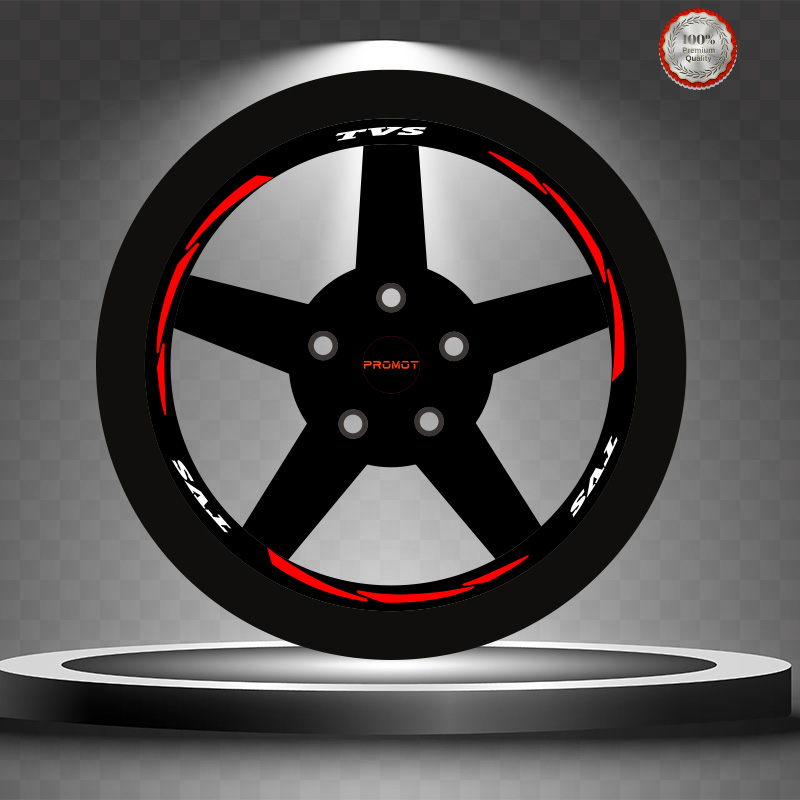 TVS REKLEFTİF KIRMIZI 3 PARÇALI JANT ŞERİDİ