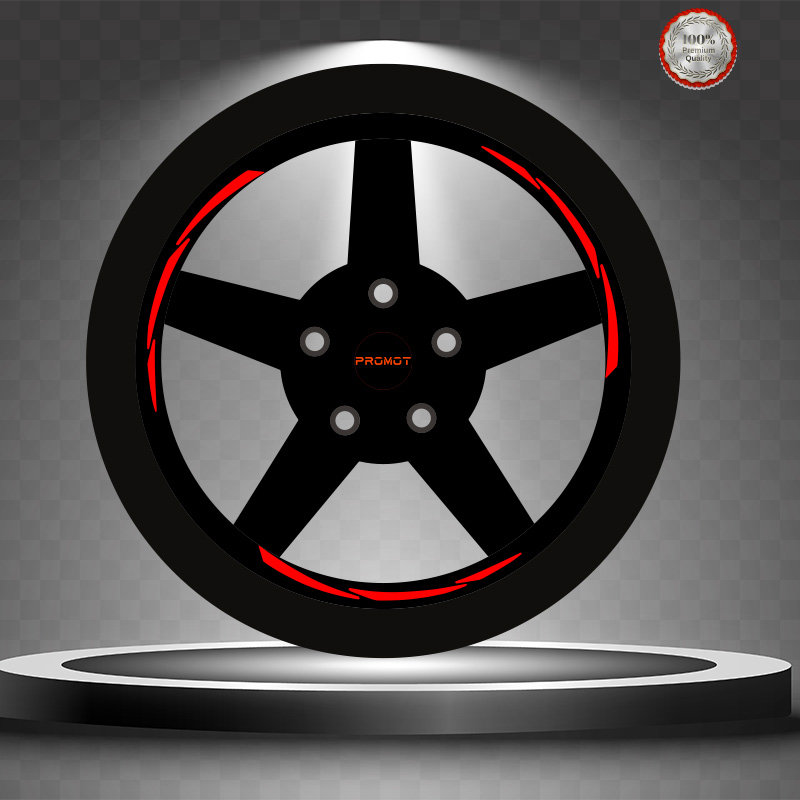 ÜNİVERSAL REKLEFTİF KIRMIZI 3 PARÇALI JANT ŞERİDİ