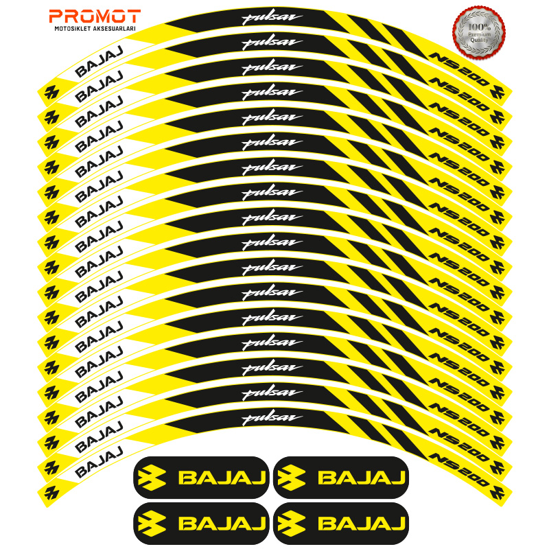 BAJAJ PULSAR NS 200 UYUMLU JANT ŞERİDİ 10