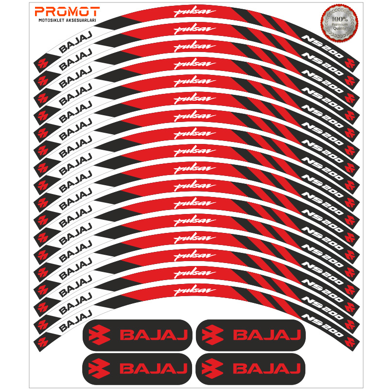 BAJAJ PULSAR NS 200 UYUMLU JANT ŞERİDİ 2