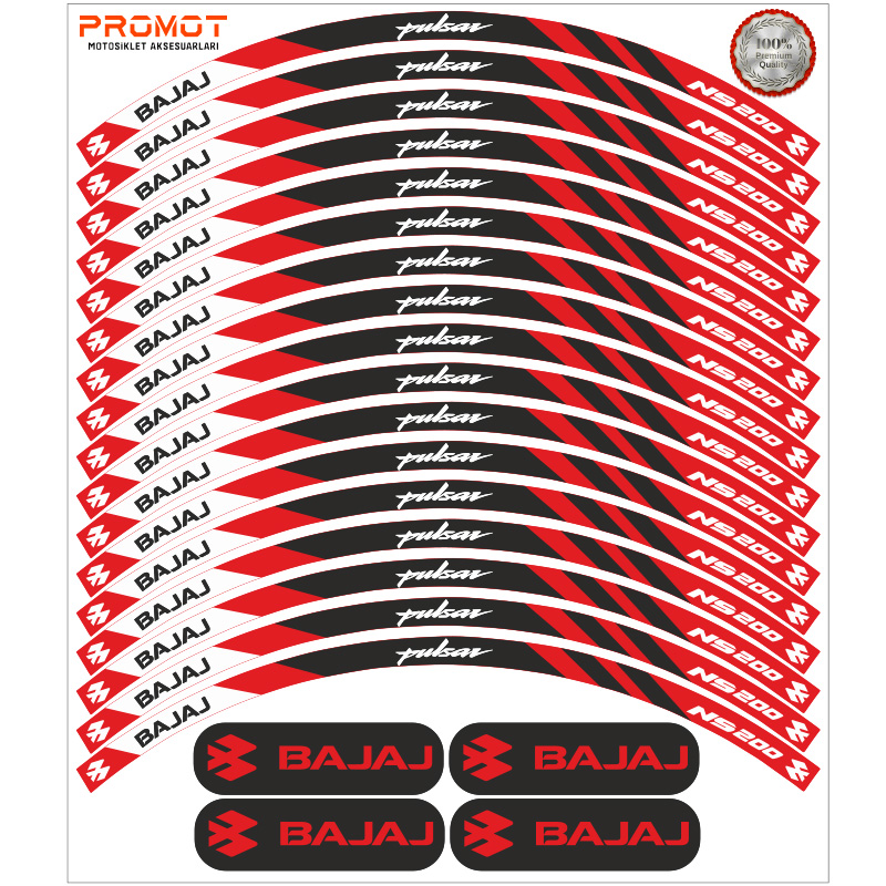 BAJAJ PULSAR NS 200 UYUMLU JANT ŞERİDİ 3