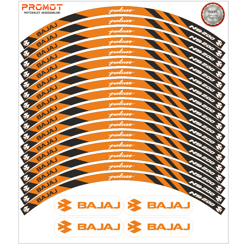 BAJAJ PULSAR NS 200 UYUMLU JANT ŞERİDİ 5