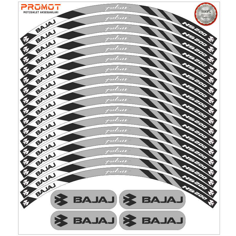 BAJAJ PULSAR NS 200 UYUMLU JANT ŞERİDİ 6