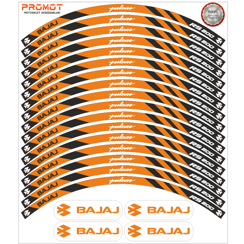 BAJAJ PULSAR RS 200 UYUMLU JANT ŞERİDİ 5