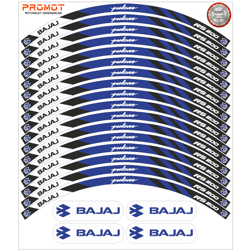 BAJAJ PULSAR RS 200 UYUMLU JANT ŞERİDİ 9