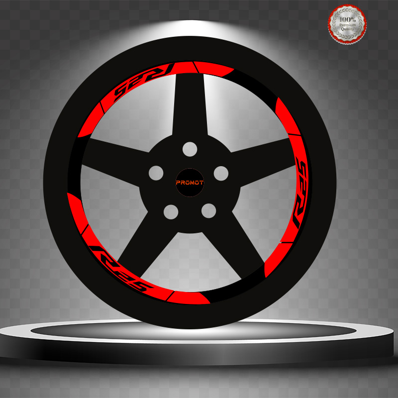 R25 GENİŞ REFLEKTİF KIRMIZI JANT ŞERİDİ 