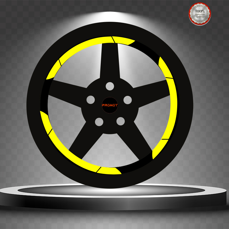 ÜNİVERSAL GENİŞ REFLEKTİF SARI JANT ŞERİDİ 