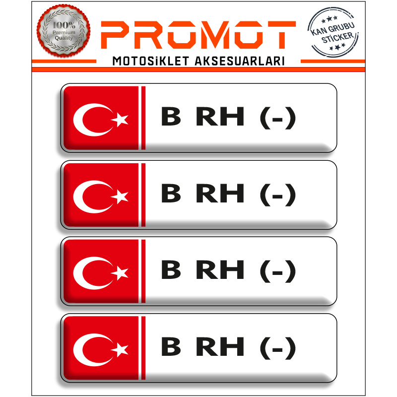 KAN GRUBU 3D STİCKER 4'LÜ