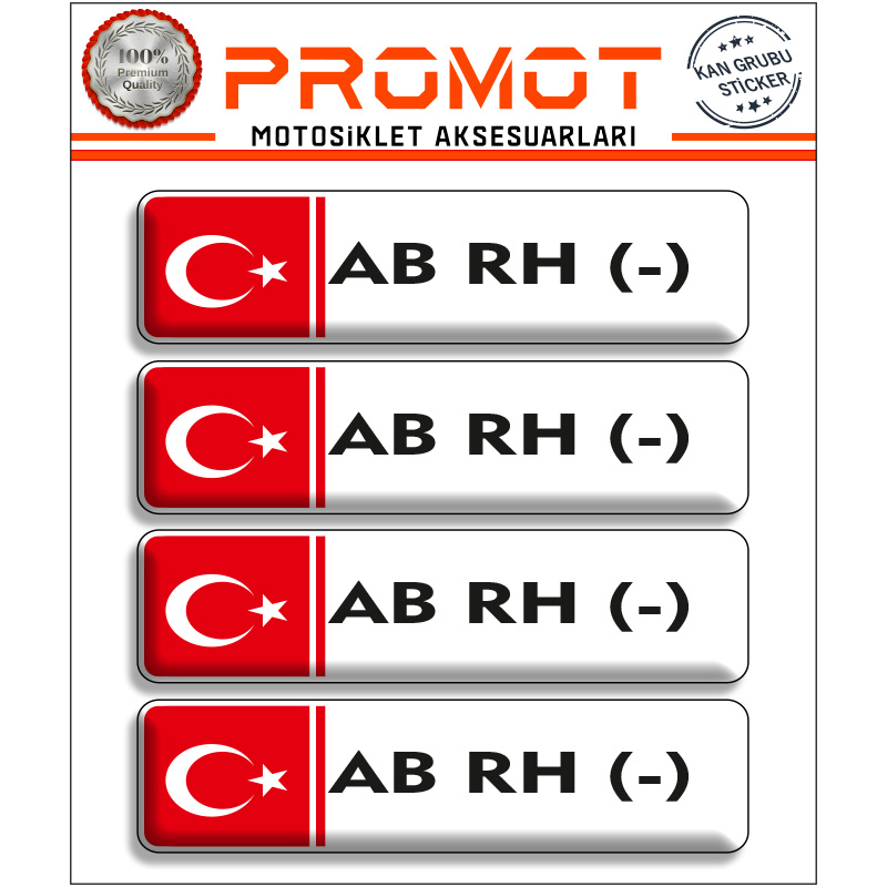 KAN GRUBU 3D STİCKER 4'LÜ