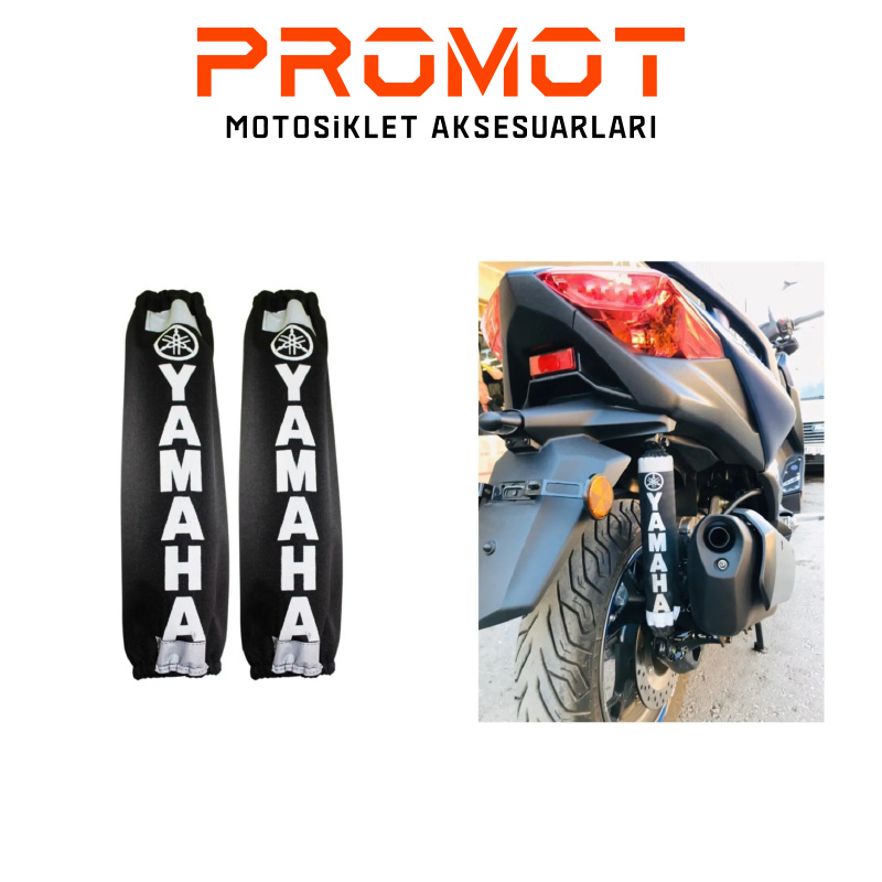 YAMAHA BEYAZ AMORTİSÖR KILIFI REFLEKTÖRLÜ