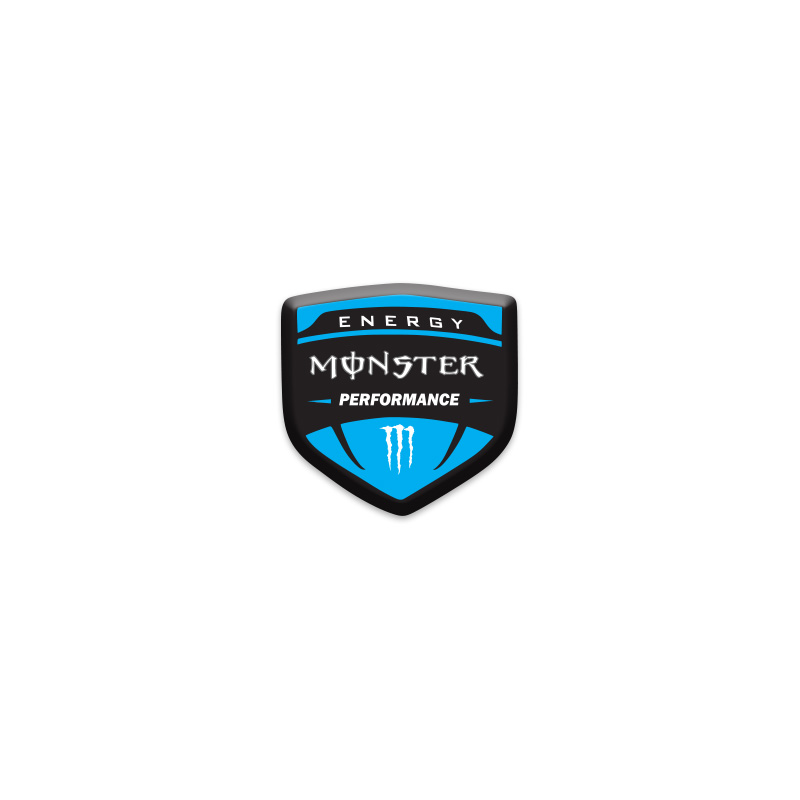 MONSTER 3D DAMLA 2 Lİ OTO STİCKER LOGO 3