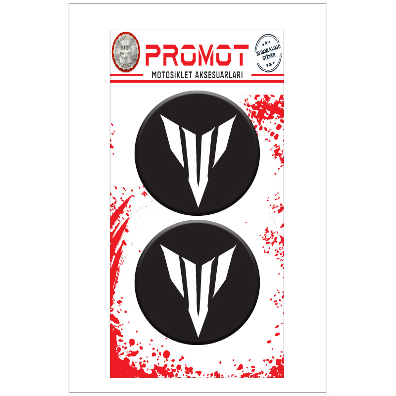 MT 3D KABARTMALI DAMLA LOGO STİCKER 5cm 01