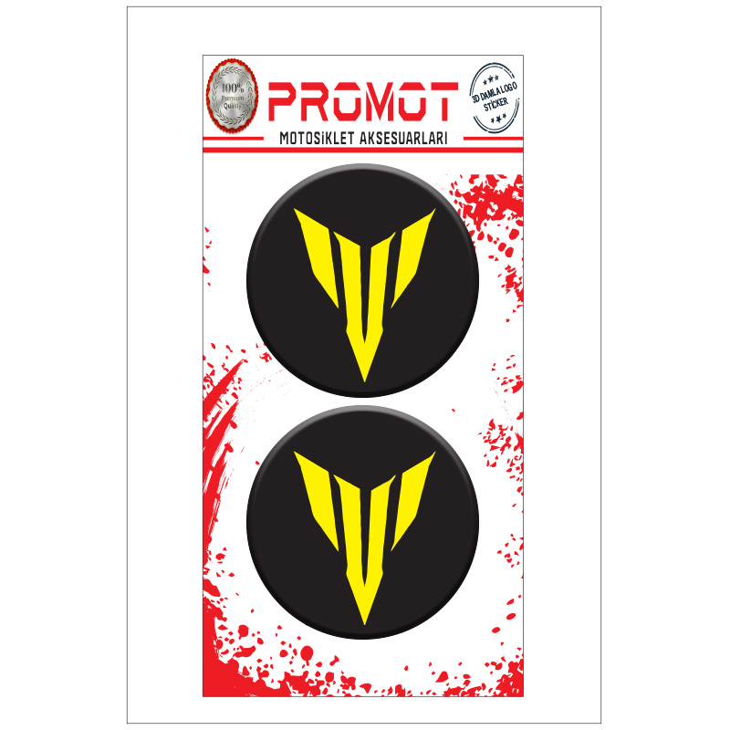 MT 3D KABARTMALI DAMLA LOGO STİCKER 5cm 03