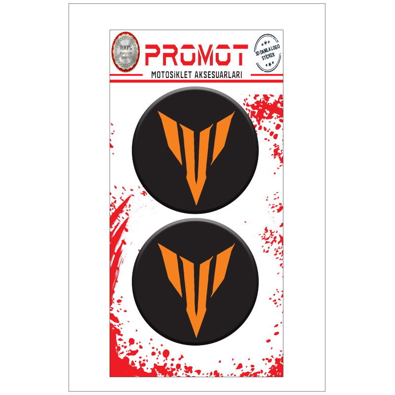 MT 3D KABARTMALI DAMLA LOGO STİCKER 5cm 05